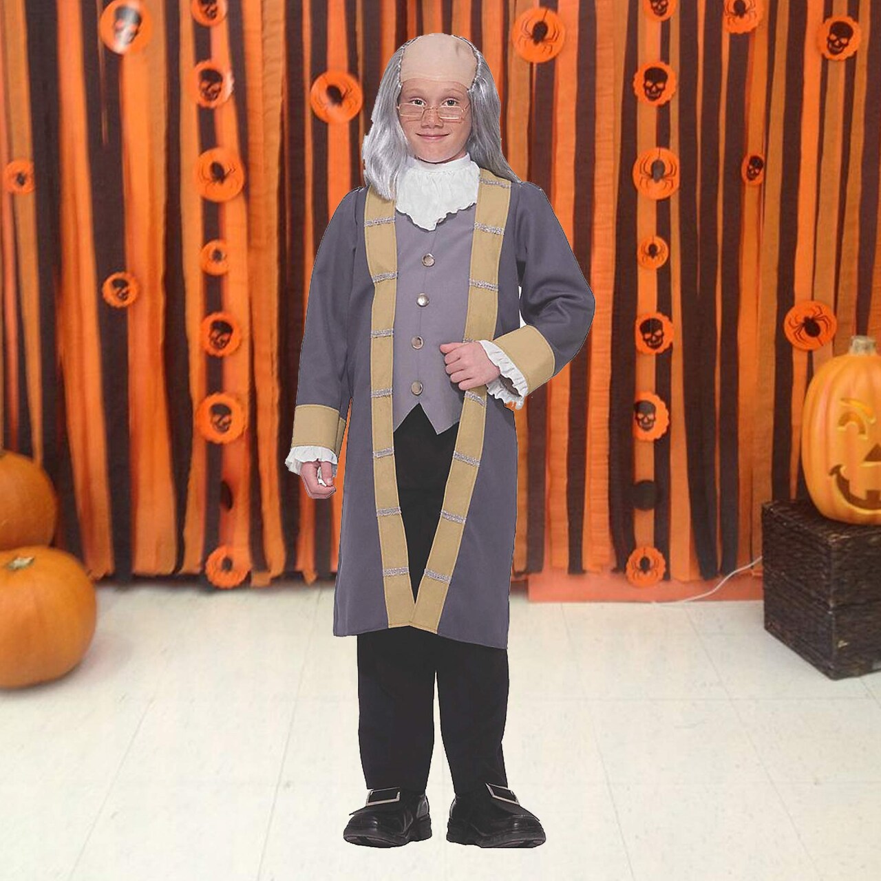 Boy's Ben Franklin Costume Classic Historical Kids Outfit